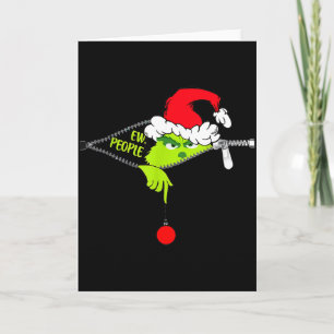 Grappige kerst mensen mannen vrouwen kind jongens kaart