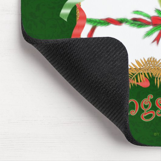 Grappige kerst Mousepad Nanday Conure Parrot Muismat (Hoek)