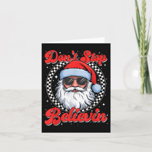 Grappige Kerst Niet Stoppen Geloven Santa Mannen V Kaart