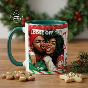 Grappige Kerst Paar Jingle Juice Mok
