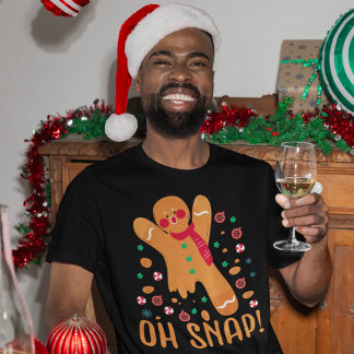 Grappige kerst peperkoek Oh Snap! T-shirt
