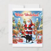 Grappige kerst poepen hond humor feestdagenkaart (Voorkant)