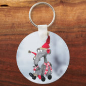 Grappige Kerst Ratten Sleutelhanger (Achterkant)