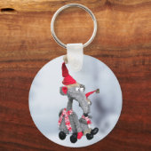 Grappige Kerst Ratten Sleutelhanger (Voorkant)