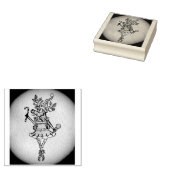 Grappige kerst rendier stempel (Gestempeld)