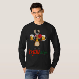 Grappige Kerst T-shirt voor Bier liefhebbers- Word