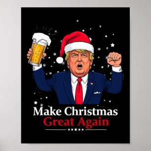 Grappige kerst Trump maakt kerst weer geweldig Poster