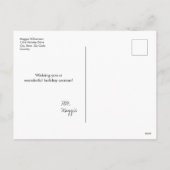 Grappige kerst Wakker worden Het is kerst wimpers Feestdagenkaart (Achterkant)