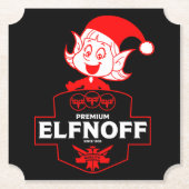 Grappige kerst wodka kartonnen onderzetters (Voorkant)