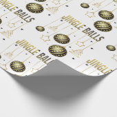 Grappige kerstballen cadeaupapier (Hoek)