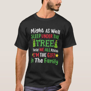 Grappige kerstboom bijpassende familie pyjama Xmas T-shirt