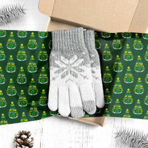 Grappige Kerstboom gaat branden Tissuepapier