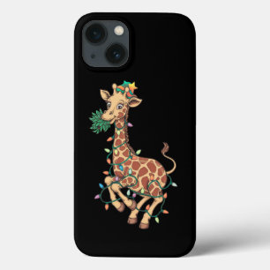 Grappige Kerstboom Giraffe Liefhebber Gift Liefde iPhone 13 Hoesje