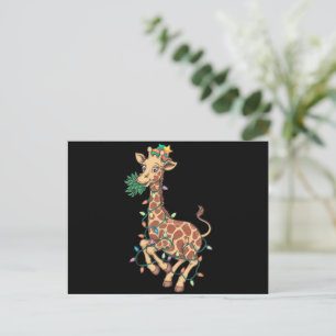 Grappige Kerstboom Giraffe Liefhebber Gift Liefde Feestdagenkaart