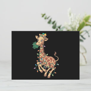 Grappige Kerstboom Giraffe Liefhebber Gift Liefde Feestdagenkaart