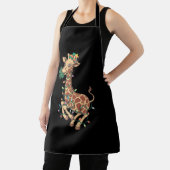 Grappige Kerstboom Giraffe Liefhebber Gift Liefde Schort (Insitu)