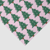 Grappige kerstboom in roze linten tissuepapier (Detail)