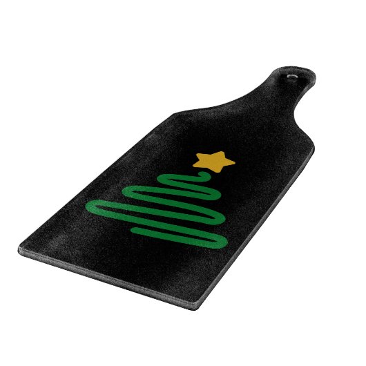 Grappige Kerstboom Snijplank (Hoek)