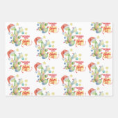 Grappige Kerstcactus Covid 2020 Inpakpapier Vel (Voorkant 3)