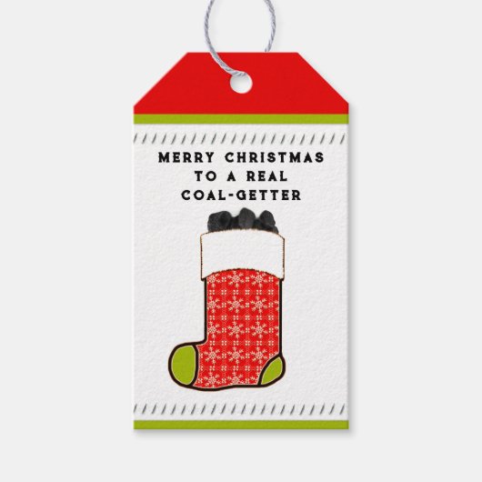 Grappige kerstcadeautags cadeaulabel (Voorkant)