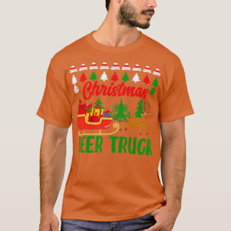 grappige kerstcadeautjes met kerstmis Deer Truck T-shirt