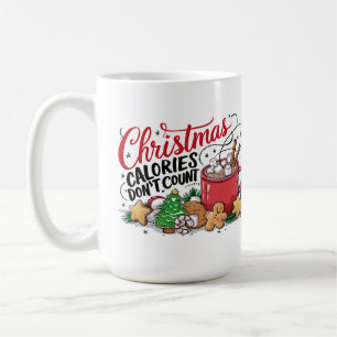 Grappige Kerstcalorieën Tellen Niet Koffiemok