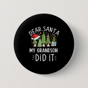 Grappige Kerstcitaten zeggen lieve Sint mijn klein Ronde Button 5,7 Cm