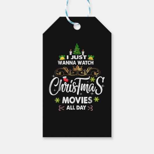 Grappige Kerstfilm, Kerstmisfilms Cadeaulabel (Voorkant)