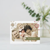 Grappige kerstfoto Briefkaarten (Staand voorkant)