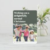 Grappige Kerstfoto Feestdagenkaart (Staand voorkant)