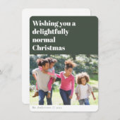 Grappige Kerstfoto Feestdagenkaart (Voorkant / Achterkant)