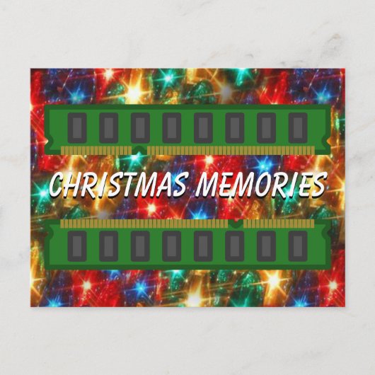 Grappige kerstherinneringen Pun Feestdagenkaart (Voorkant)