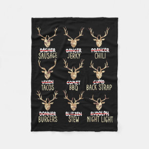 Grappige Kerstherten Jacht Jagers Alle Van Kerstma Fleece Deken