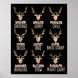 Grappige Kerstherten Jacht Jagers Alle Van Kerstma Poster