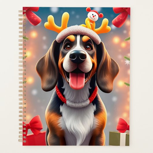 🎁Grappige Kersthonden Planner Kerstcadeau ✨ (Voorkant)