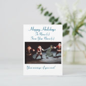 Grappige kerstkaart  (Staand voorkant)