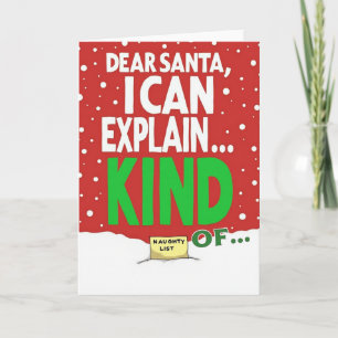 Grappige kerstkaart Beste Sinterklaas, ik kan het Kaart