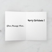 Grappige Kerstkaart: Prancer levert Feestdagen Kaart (Binnen)