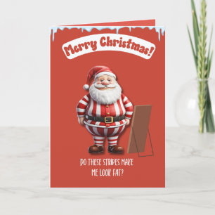 Grappige Kerstkaart van Kerstman Feestdagen Kaart