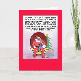 Grappige Kerstkaart voor Gamers Feestdagen Kaart