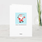 Grappige kerstkaarten feestdagen kaart (Achterkant)