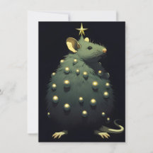 Grappige kerstkaarten met ratten