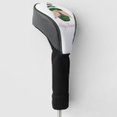 Grappige kerstkabouter golfheadcover (Schuin)