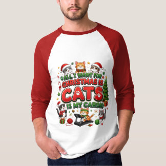 Grappige Kerstkat Cardio T-shirt