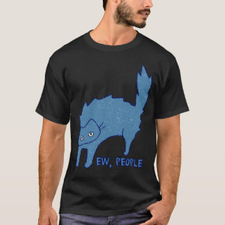 Grappige Kerstkat Iew Mensen Meowy Kattenliefhebbe T-shirt