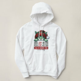 Grappige kerstkat oordeelt je zwijgend hoodie