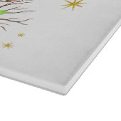 Grappige Kerstkraai Raven F-CAW- F Snijplank (Hoek)