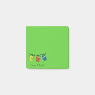 Grappige Kerstlichtjes voor Katten Post-it® Notes