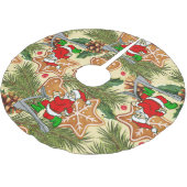 Grappige kerstloopband kerstkoekjes kerstboom rok (Gekanteld)