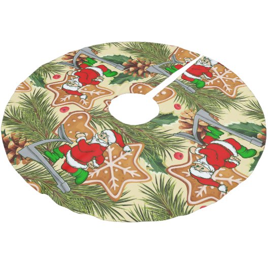 Grappige kerstloopband kerstkoekjes kerstboom rok (Gekanteld)